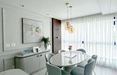 Apartamento mobiliado e decorado com 1 suíte + 2 dormitórios na vila operária em itajaí