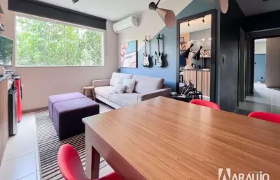 Apartamento semi mobiliado com 1 suíte e 1 dormitório no bairro ressacada em itajaí