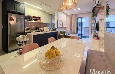 Apartamento semi mobiliado com 1 suíte e 2 dormitórios no centro de itajaí