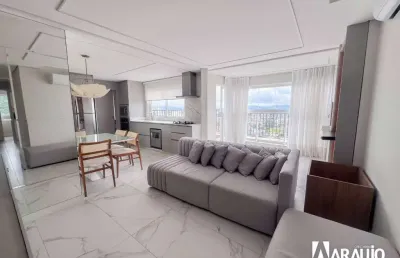 Apartamento mobiliado com 1 suíte e 2 dormitórios no bairro ressacada em itajaí