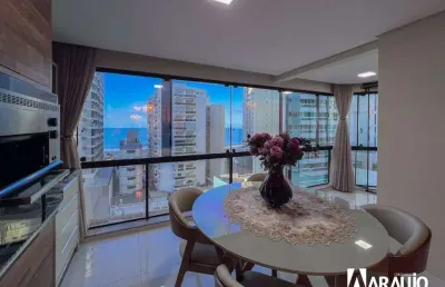 Apartamento mobiliado e equipado com 3 suítes no centro de balneário camboriú