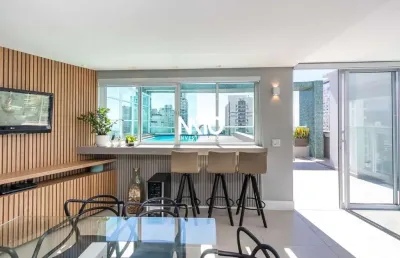 Cobertura duplex com vista mar de 3 suítes a venda em balneário camboriú