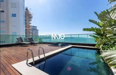 Cobertura duplex de alto padrão e vista mar na barra sul