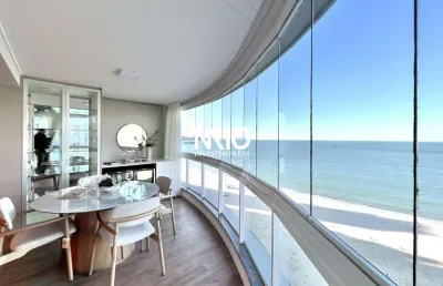 Apartamento frente mar de 3 dormitórios e 2 vagas todo reformado e mibiliado