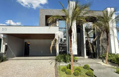 Casa à venda em paulínia, parque brasil 500, com 3 suítes, com 217 m², condomínio club santorini