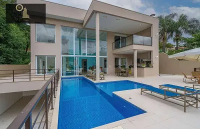 Casa com 6 dormitórios à venda, 680 m² por r$ 5.490.000,00 - condomínio estância marambaia - vinhedo/sp