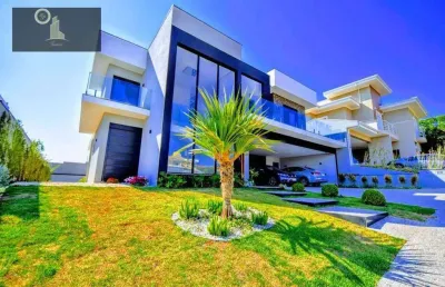 Casa com 4 dormitórios à venda, 330 m² por r$ 5.000.000,00 - condomínio residencial querência - valinhos/sp
