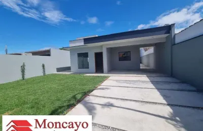 Casa nova, médio padrão - bairro nobre - pontal santa marina