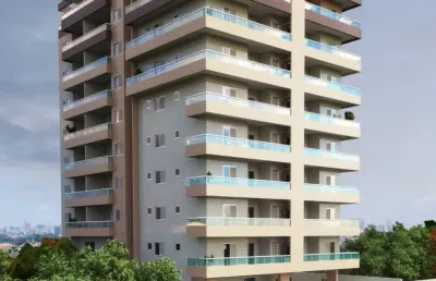 Apartamento a venda com 68m² no bairro mirim na praia grande/sp