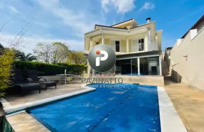 Casa em condomínio fechado com 4 quartos à venda na rodovia comendador guilherme mamprim, 100, dois córregos, valinhos, 540 m2 por r$ 3.100.000