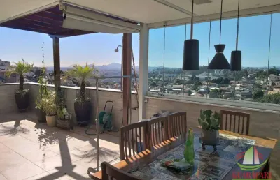 Cobertura com 3 quartos à venda, 143 m² por r$ 735.000 - santa rosa - belo horizonte/mg
