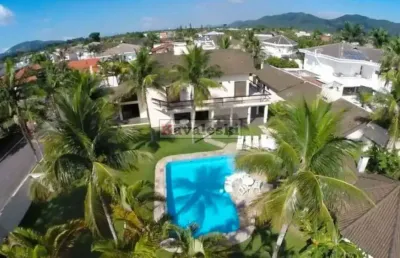 Casa em condomínio fechado com 6 quartos para alugar na rua ernesto gonçalves, --, jardim acapulco, guarujá, 555 m2 por r$ 21.000
