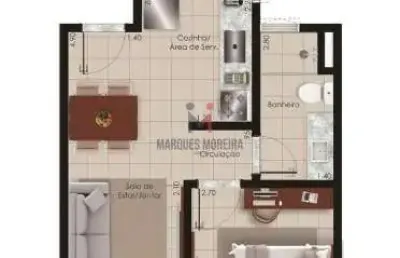 Apartamento com 1 quarto à venda na Rua Ataliba de Barros, 75, São Mateus, Juiz de Fora