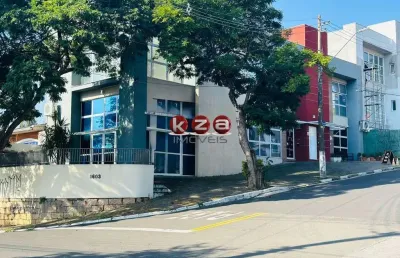 Salão comercial para locação próximo ao shopping em valinhos-sp, bairro paiquerê: 2 banheiros, 110,00 m² de área mais mezanino.