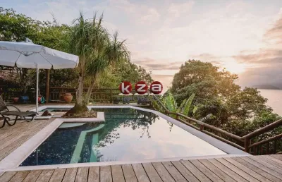 Imperdível: casa de luxo com 5 quartos e 5 suítes na ponta da sela em ilhabela-sp!