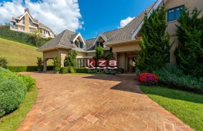Luxuosa casa de 5 suítes em condomínio fechado - campos do jordão-sp - condomínio recanto do sol - 900m² - 4 vagas