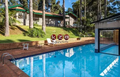 Imóvel de luxo à venda em campos do jordão-sp: casa com 6 quartos, 4 suítes, 3 salas e 8 banheiros no bairro toriba