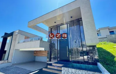Casa de luxo a venda no condomínio montalcino em valinhos-sp, 3 dormitórios e piscina, 243m².