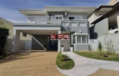 Casa de luxo em condomínio: 4 quartos, 4 suítes, 3 salas, 5 banheiros, 2 vagas de garagem, 300m² em valinhos-sp, jardim recanto.