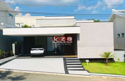 Venda de casa em condomínio de luxo em valinhos-sp: 4 quartos, 4 suítes, 3 salas, 5 banheiros, 6 vagas de garagem, 252m².