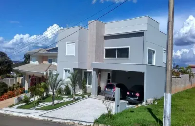 Magnífica casa em condomínio à venda em valinhos-sp, no condomínio residencial querencia: 4 quartos, 4 suítes, 3 salas, 8 banheiros, 4 vagas de garagem, 395m².