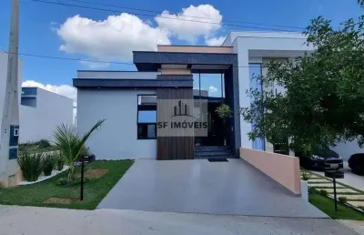 Excelente casa térrea, 165m², 3 suítes, à venda no terras de são francisco