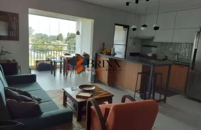 Apartamento com 02 quartos-sala ampliada com varanda gourmet-ed.viver arujá