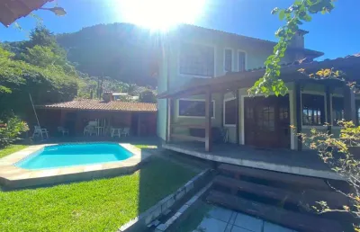 Casa em condomínio para venda em teresópolis, carlos guinle, 4 dormitórios, 1 suíte, 3 banheiros, 4 vagas