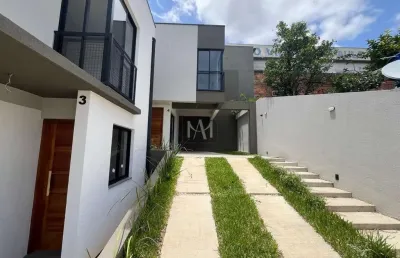 Casa em condomínio fechado com 3 quartos à venda na rua nossa senhora do rocio, 223, santa cândida, curitiba por r$ 612.500
