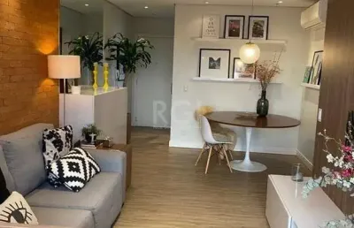 Excelente apartamento mobiliado de 2 dormitórios e 1 vaga de garagem