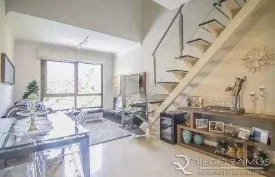 Cobertura à venda com 1 quarto 102 m² mobiliado alto padrão rua dario pederneiras, petrópolis, porto alegre