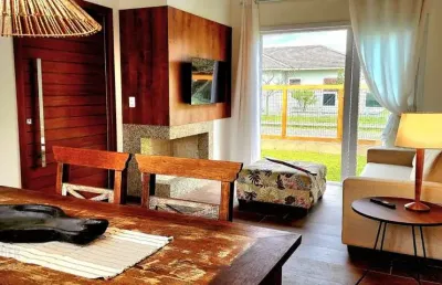 Casa terrea nova 2 dormitórios praia arroio teixeira, 1 suite, 88,93m²