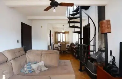 Vende-se ampla cobertura 3 quartos com vaga, lareira e churrasqueira - 175m² - auxiliadora