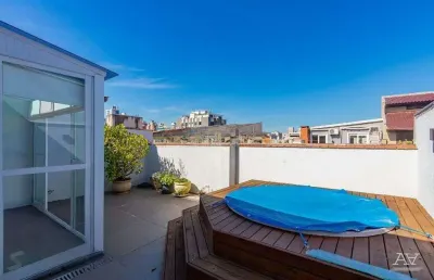 Cobertura 1 dorm à venda rua vicente da fontoura, santana - porto alegre
