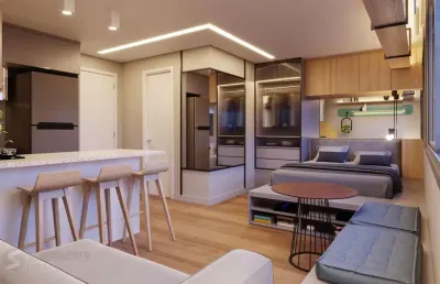 Studio 1 dor, 30m²com vaga no empreendimento mood central parque