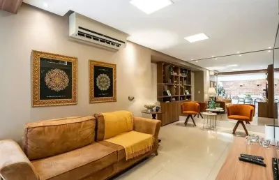 Apartamento garden com 178,5m², porteira fechada, 3 quartos, 1 suíte, vaga dupla, no bairro santana em porto alegre