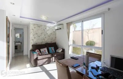 Apartamento térreo, semi mobiliado, com 54,81 m² de área privativa, 3 dormitórios e 1 vaga de garagem2