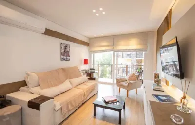 Apartamento,lage de pedra em gramado, 2 dormitorios e churrasqueira.