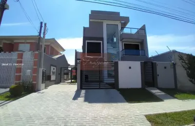 Sobrado para venda em curitiba, xaxim, 3 dormitórios, 1 suíte, 3 banheiros, 3 vagas