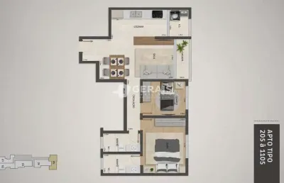 Apartamento à venda, 2 quartos, 1 suíte, 1 vaga, centro - divinópolis/mg