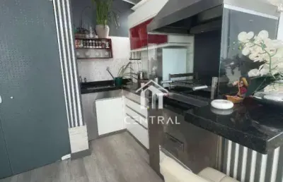 Cobertura 100% mobiliada no condomínio fatto sport faria lima - com 3 dormitórios à venda, 101 m² por r$ 629.000 - cocaia - guarulhos/sp