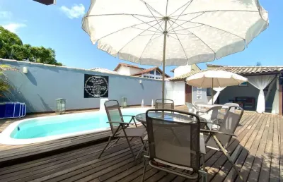 Casa 4 quartos com piscina e churrasqueira em búzios