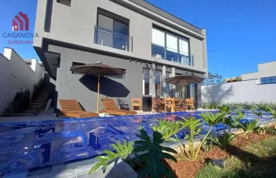 Casa com 3 dormitórios à venda, 250 m² por r$ 2.150.000,00 - alphaville - votorantim/sp