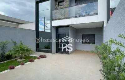 Sobrado com 1 suite + 2 demi-suítes à venda, 140 m² por r$ 850.000 - tropical iii - cascavel/pr