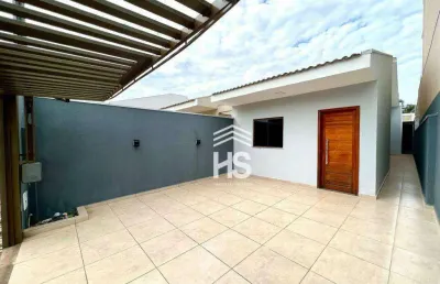 Casa com 1 suite + 2 dormitórios edícula com churrasqueira à venda, 98 m² - pioneiros catarinenses - cascavel/pr