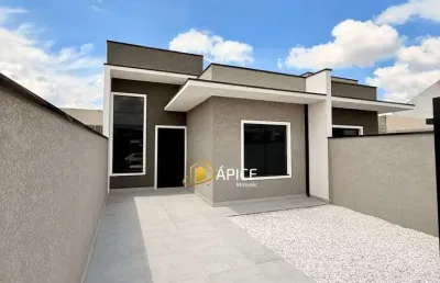 Casa com suíte e pé direito alto no bairro eucaliptos em fazenda rio grande