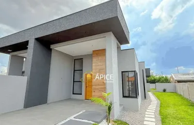 Casa com suíte e 2 vagas no bairro eucaliptos, fazenda rio grande