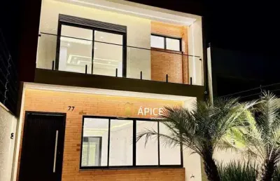 Sobrado com 3 quartos, suíte e piscina no bairro eucaliptos, fazenda rio grande