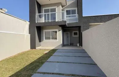 Sobrado novo à venda no bairro estados, fazenda rio grande pr