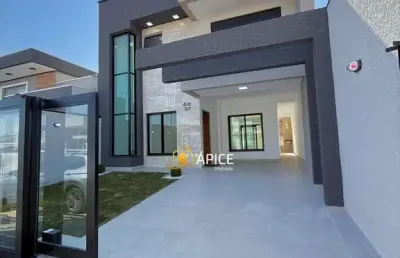 Sobrado novo no bairro eucaliptos em fazenda rio grande com suíte